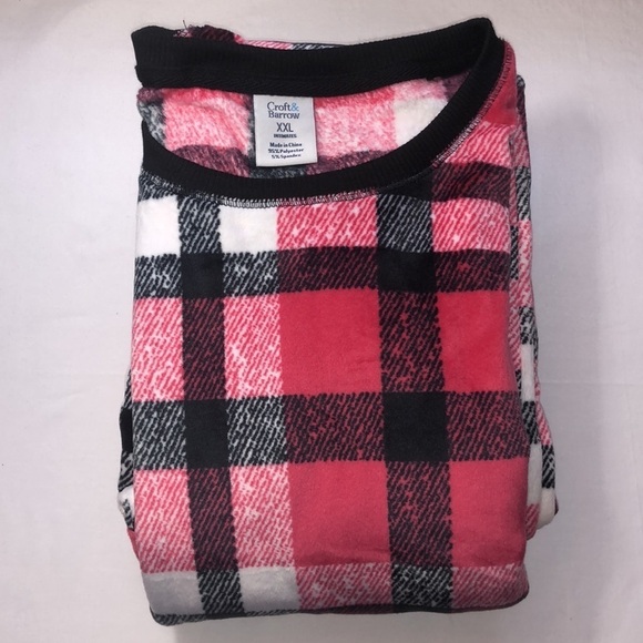 New Croft & Barrow Velour 2 Piece Pajamas Set PJs Size Large - Picture 5 of 14